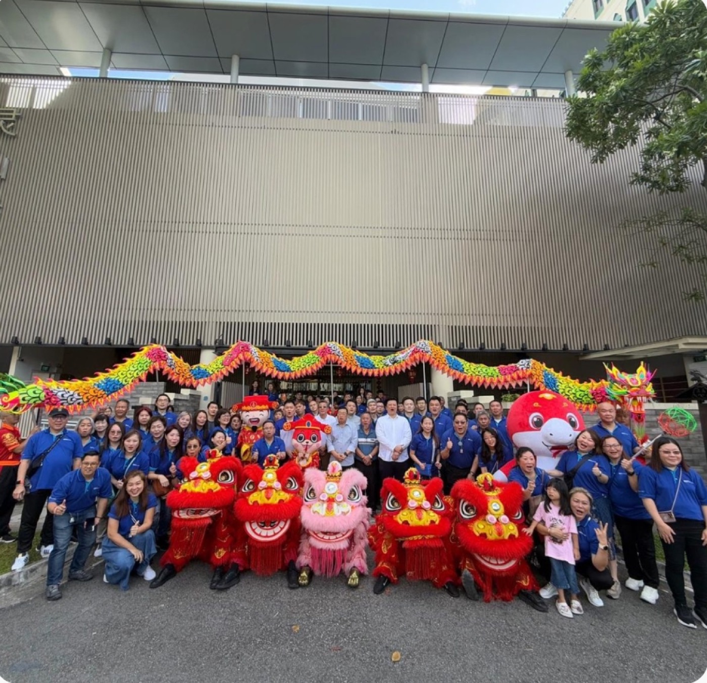 GoReach team at a lion dance celebration